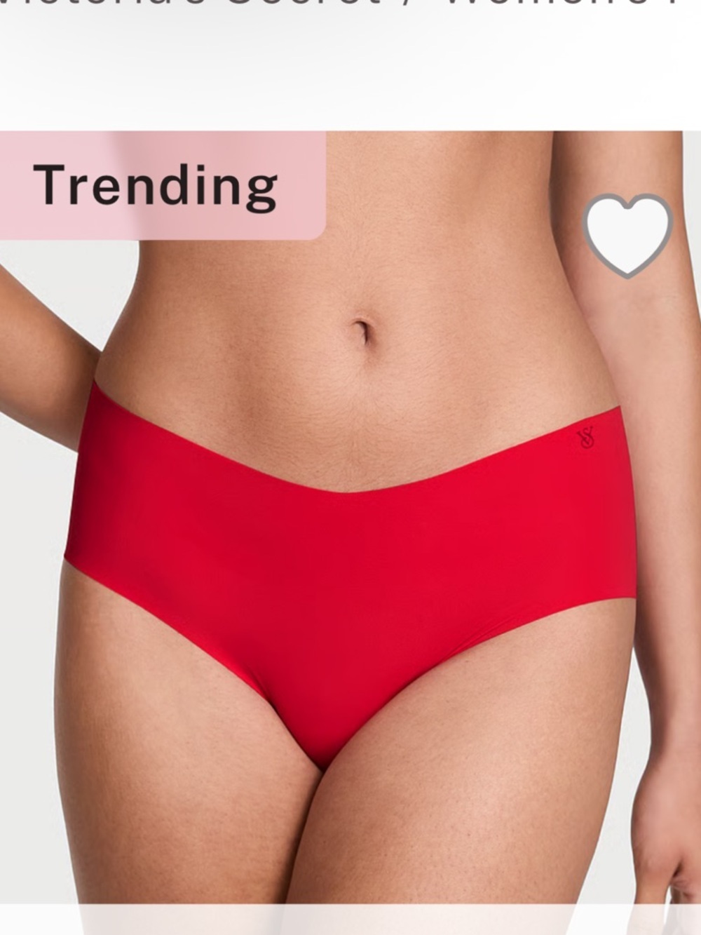 Victoria's Secret No-Show Cheeky Panty Smooth Lipstick Red xxl - Picture 3 of 5